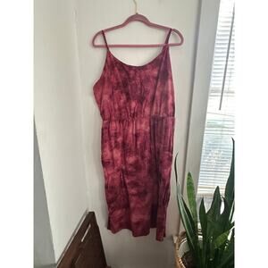 OLD NAVY Women's Midi Tie Dyed Dress | Size XXL